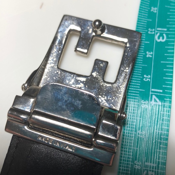FENDI reversible leather belt w/ silver FF buckle main image 8